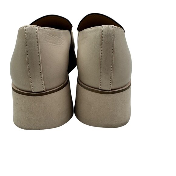 Naked Feet Privy In Chamois Platform Square Toed Tortoise Shell Chain Loafers 8M - Picture 4 of 9